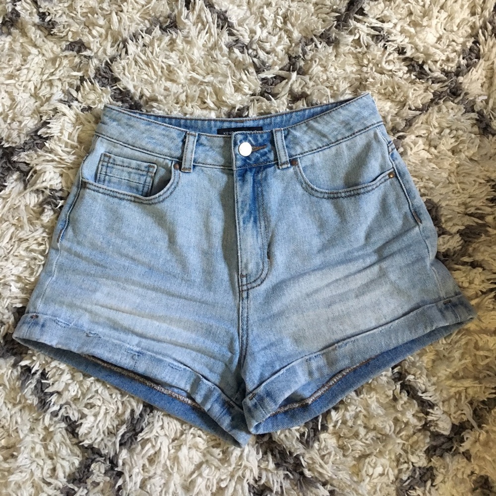 Kendall and Kylie high rise shorts