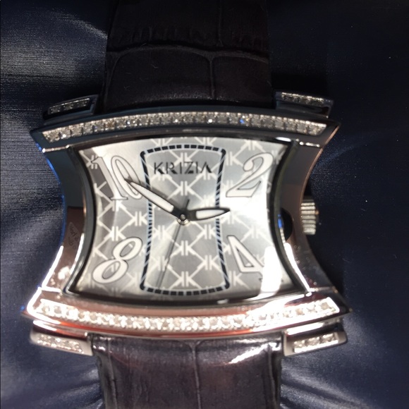 NIB Krizia fine Italian watch with diamond Bezel main image 4