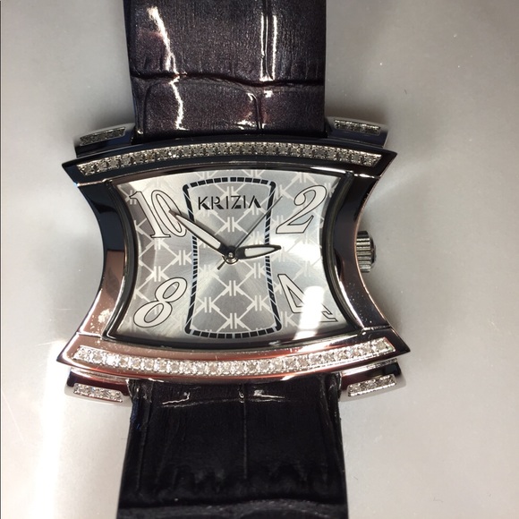 NIB Krizia fine Italian watch with diamond Bezel main image 6