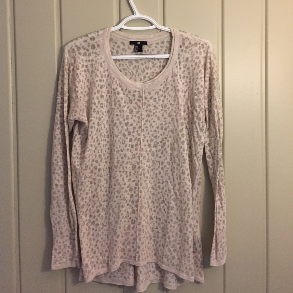 H&M animal print sweater