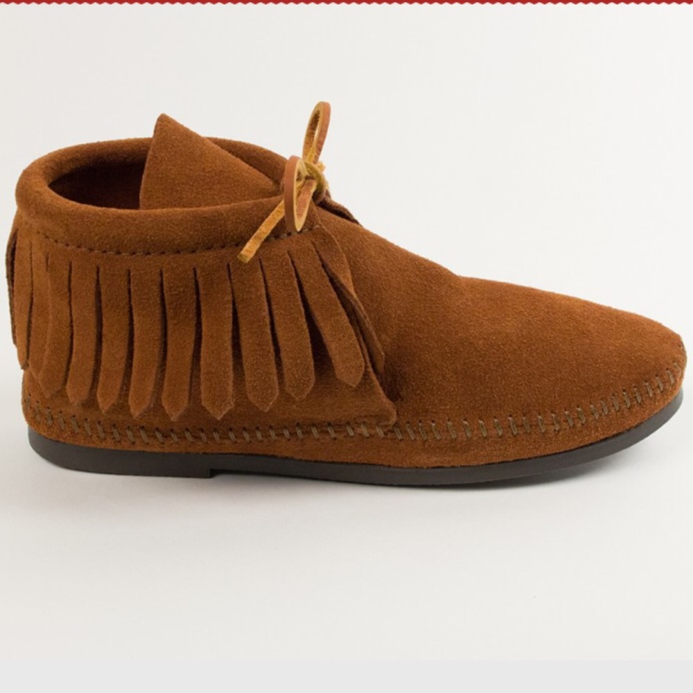 Minnetonka Fringe Ankle Boots