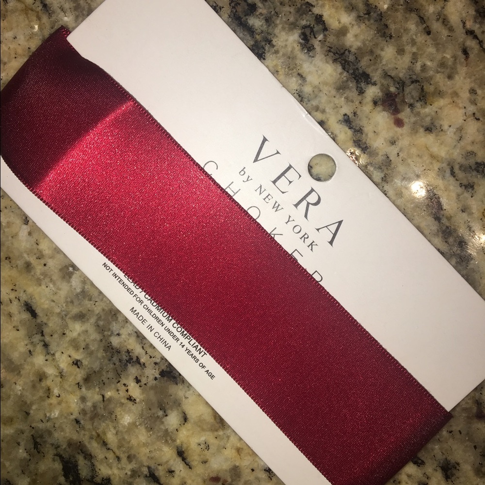 🌹Vera thick Red satin choker