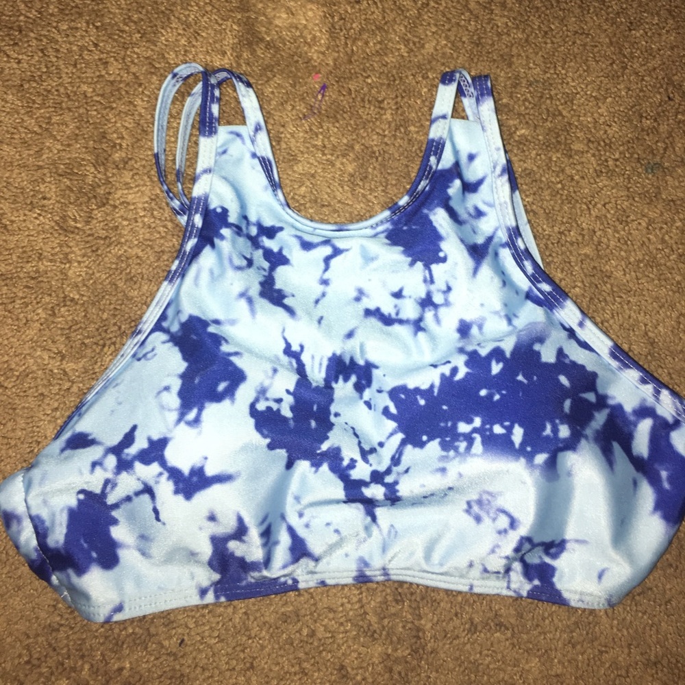 strappy tie dye halter top with bottom