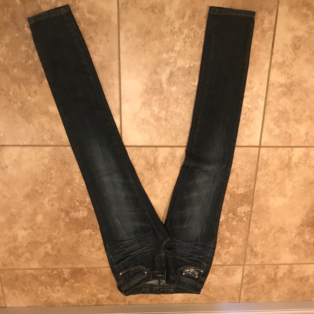 Grace in LA size 1 skinny bling pocketed jeans