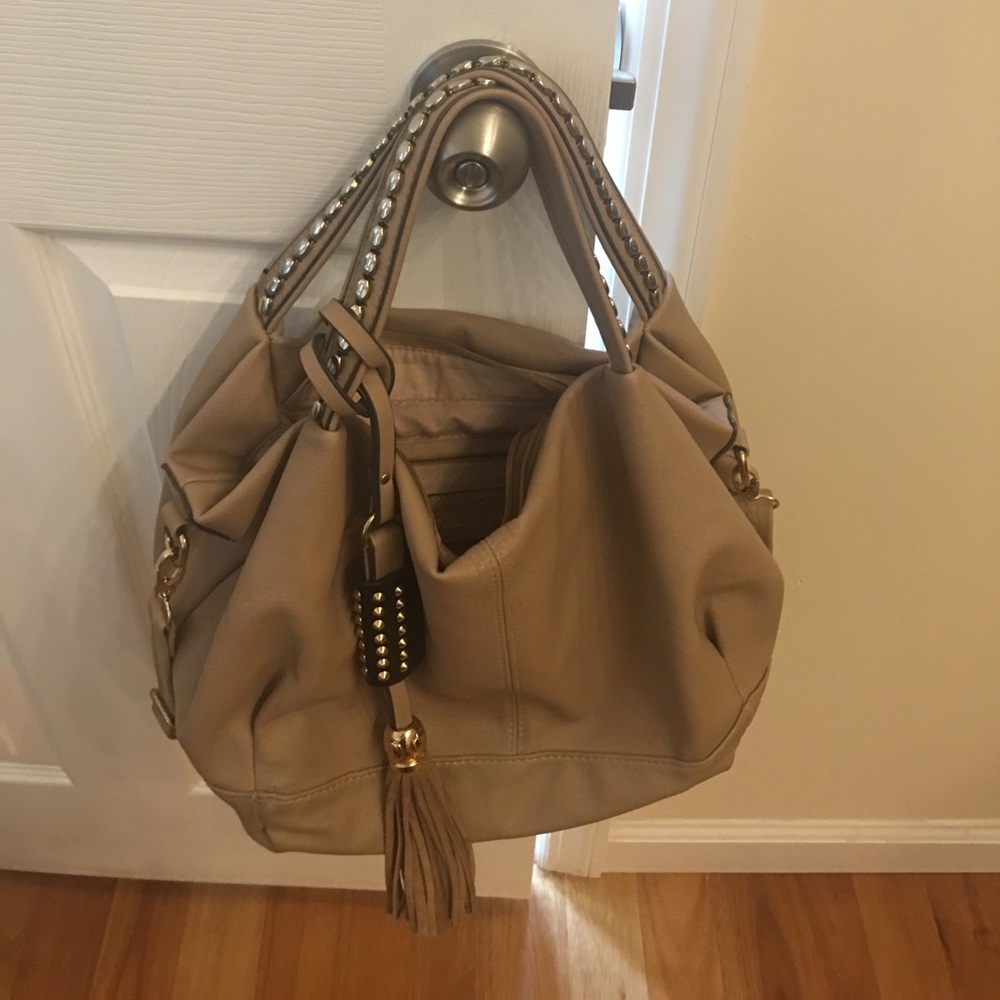 Tan leather bag