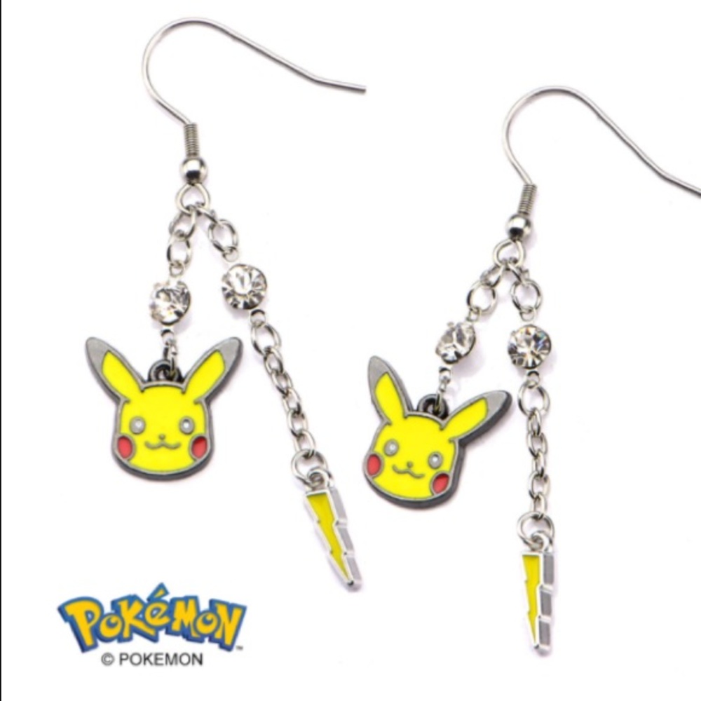 🌸Cute dangling pikachu earrings