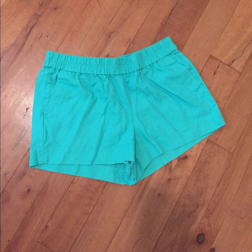 Teal J. Crew shorts