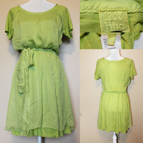 120% LINQ Silk Dress Small - Picture 1 of 1