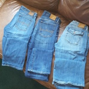 3 pairs Lucky Brand Jeans size 6/28 L
