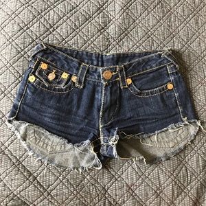 Homemade true Religion Jean shorts