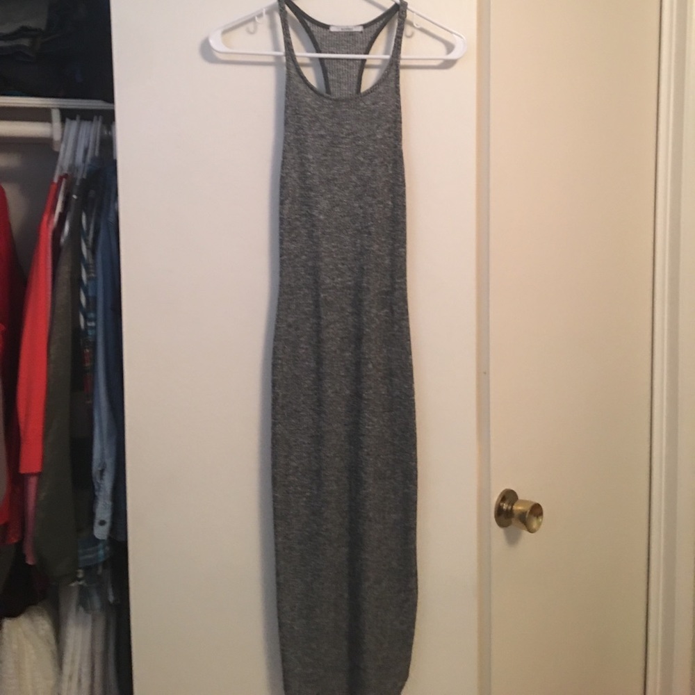 Grey halter dress