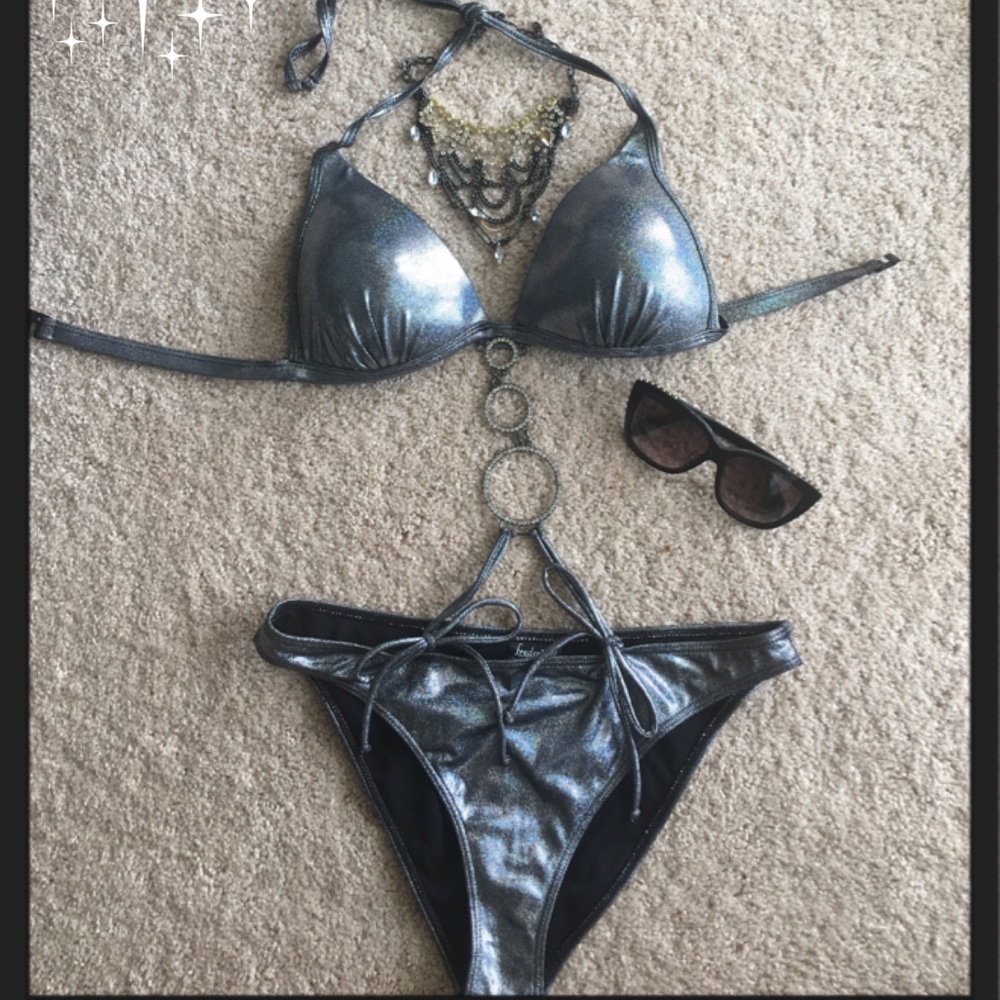 🍸Fredericks of Hollywood Rhinestone Vegas Suit