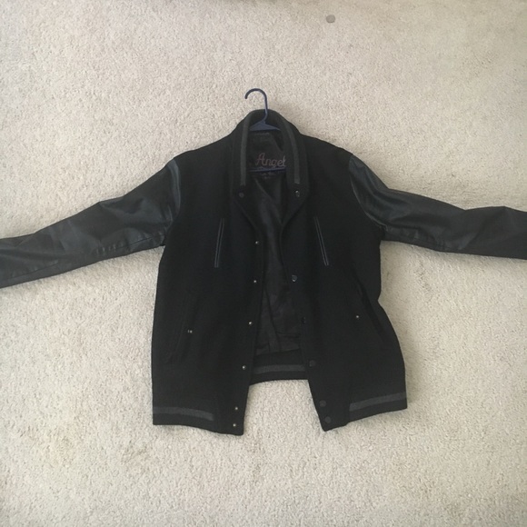 Forever 21 Leather sleeve varsity jacket - Picture 1 of 4