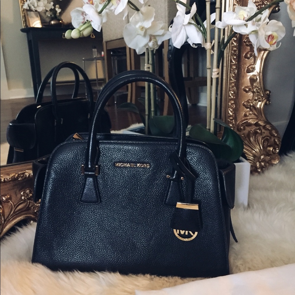 Michael Kors Black Leather Handbag