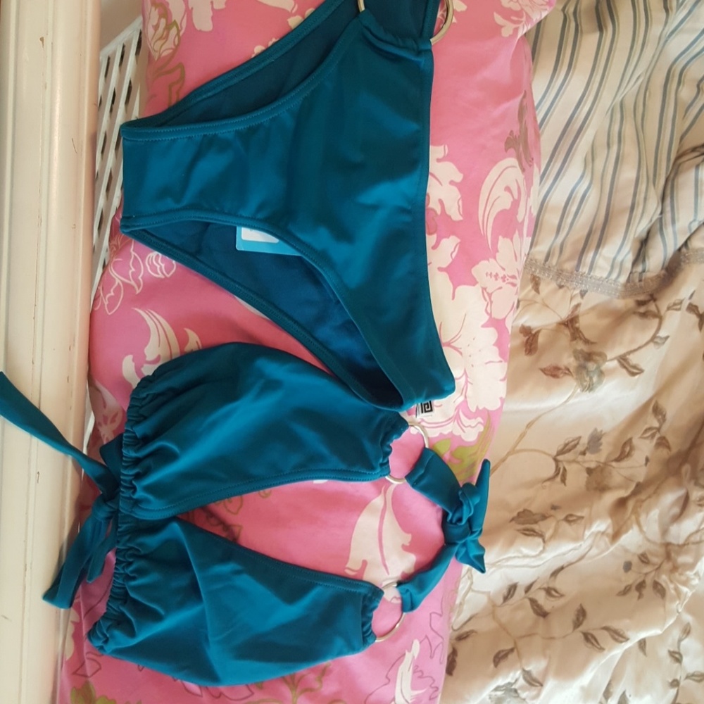 New Maregeu Brazilian made teal bikini set M