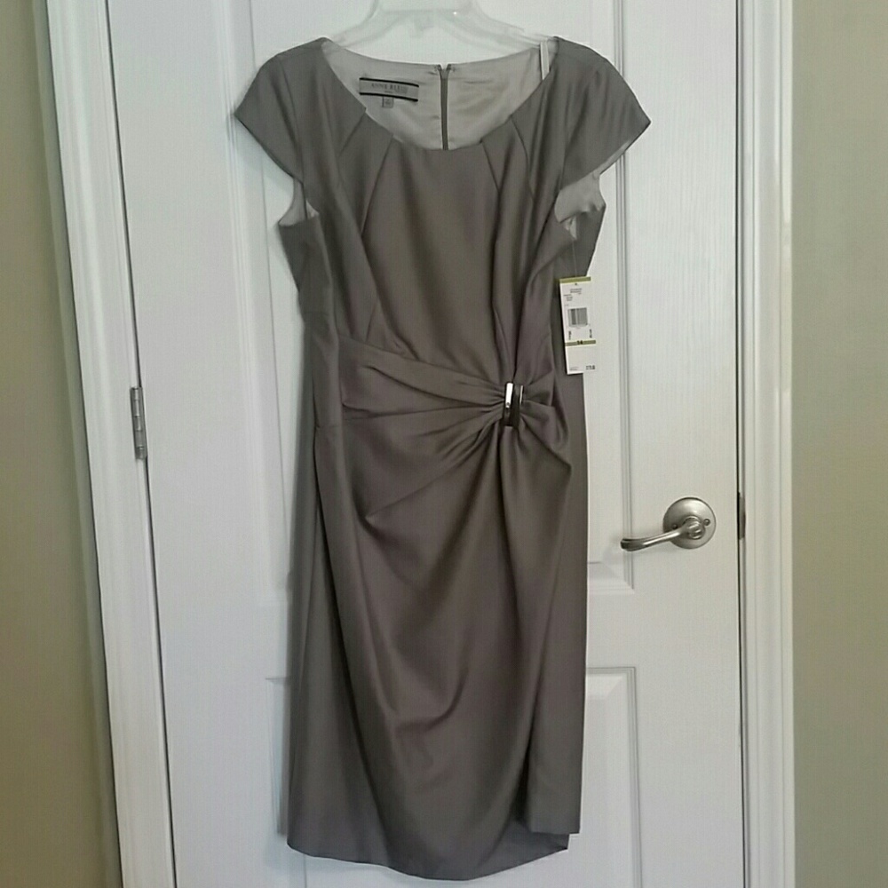 ANNE KLEIN grey cocktail dress