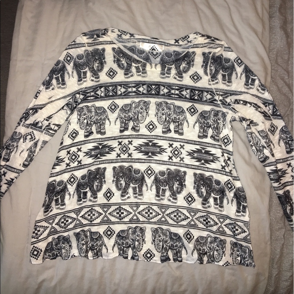Boho elephant top