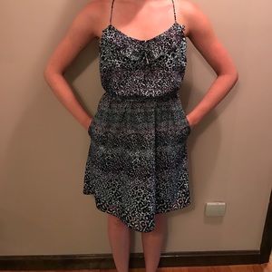 BCBG Leopard print mini dress