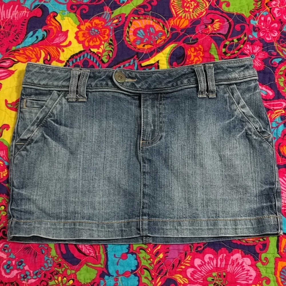 Jean miniskirt