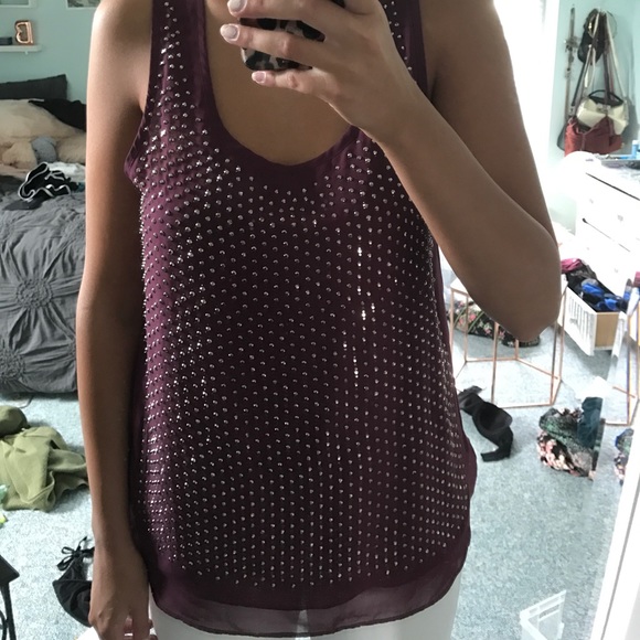 Pretty Rebel Tops - Pretty Rebel studded tank top blouse