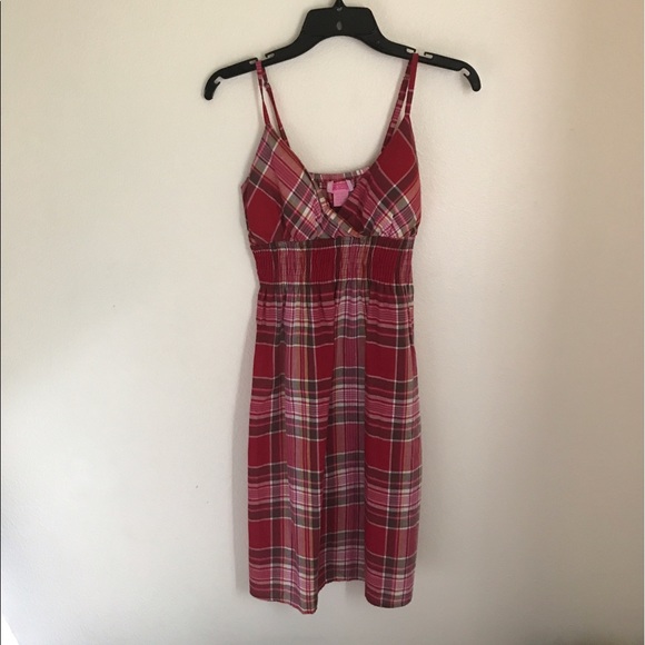 Red plaid stretchy dress! (Unworn) - Picture 1 of 6