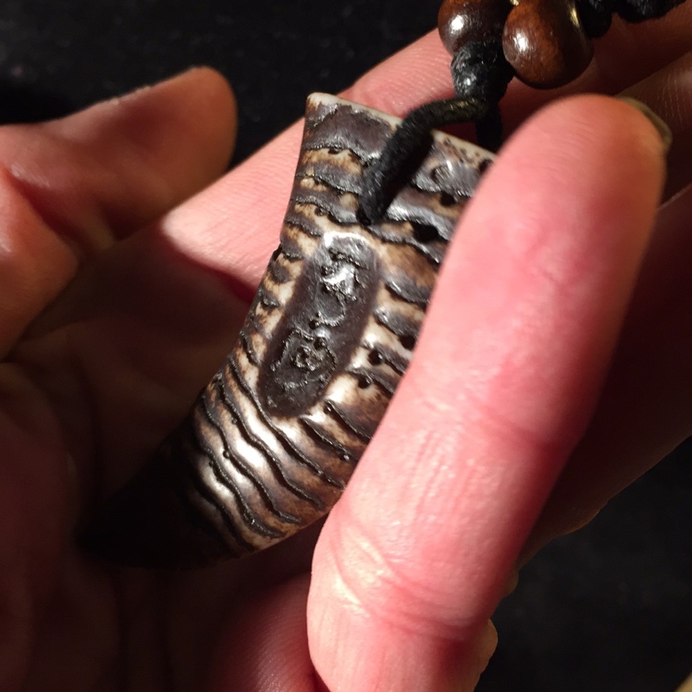 COUPLES Dragon's Tooth Amulet Necklaces