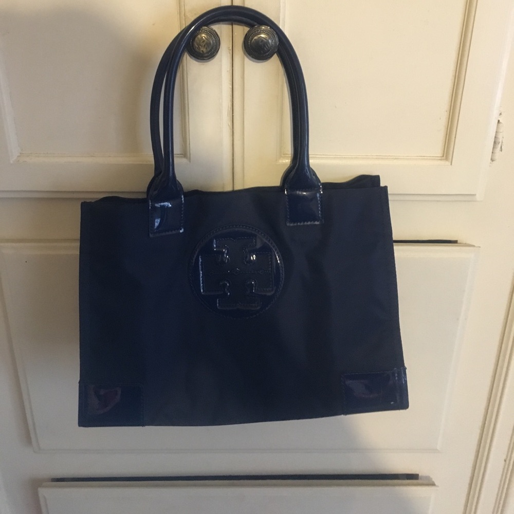 Tory Burch mini Ella tote navy