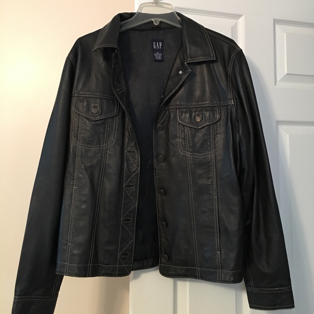 Gap Leather Jacket - image 1