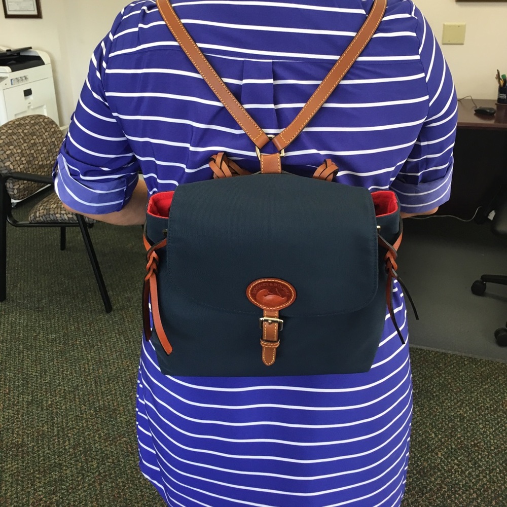 Dooney and Bourke Nylon Flap Backpack