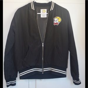 Forever 21 Black Richie Rich Bomber Jacket