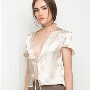 Cream Brandy Melville Leesa Top