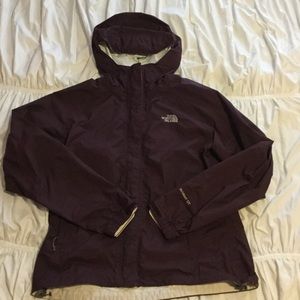 Maroon North Face Rain Jacket