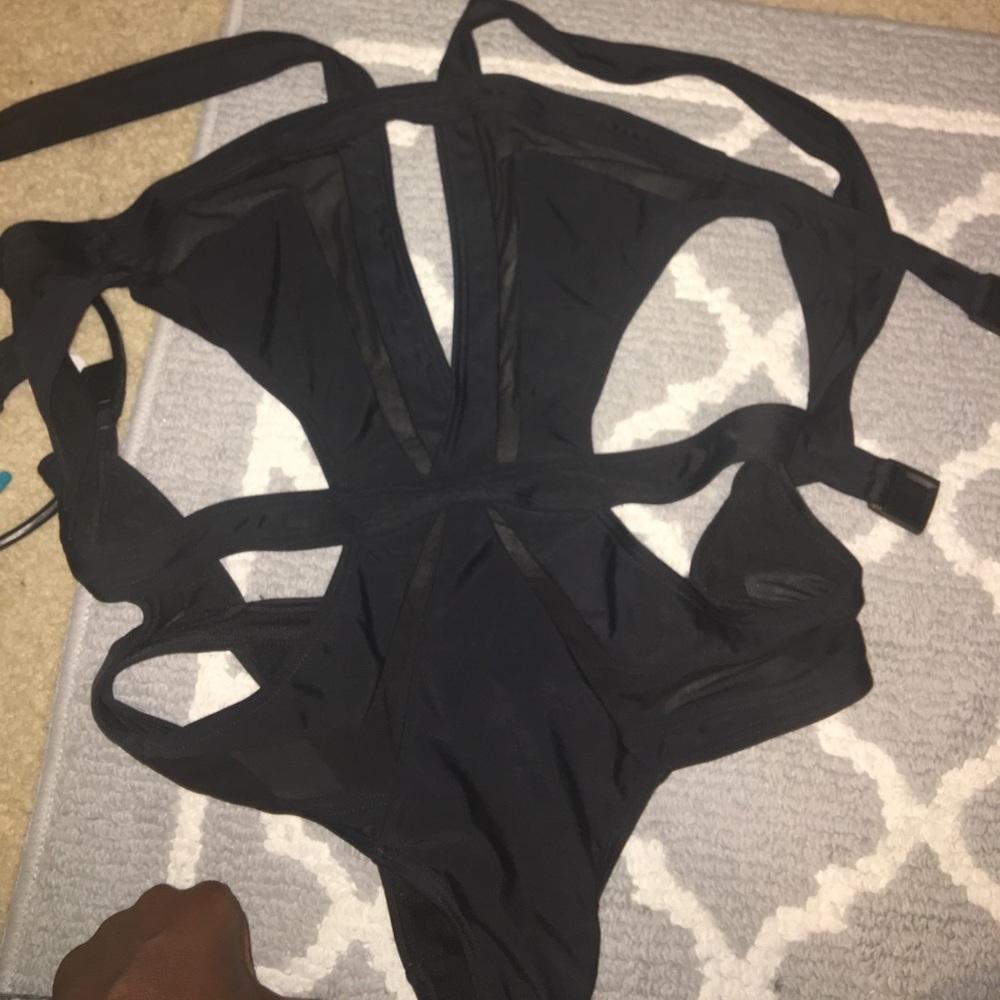 Black fashion nova one piece