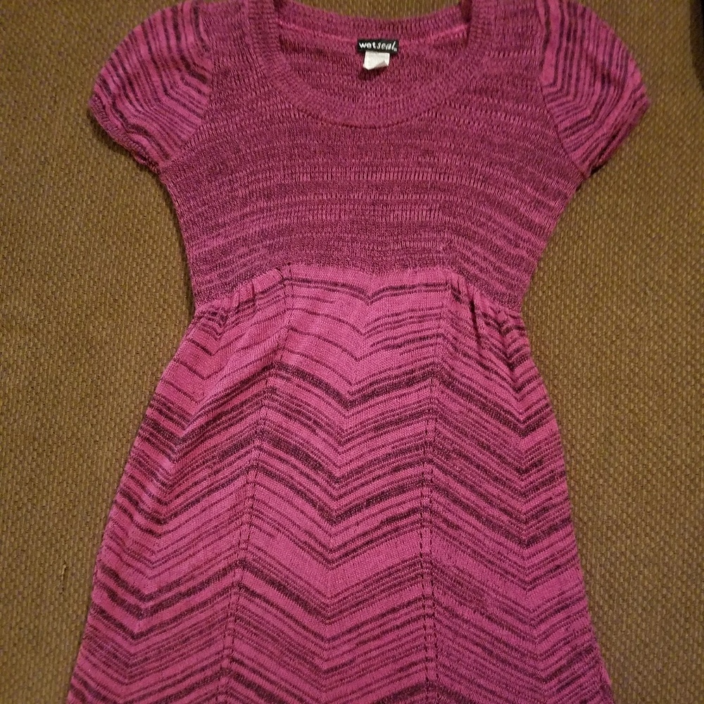 Knit sweater dress