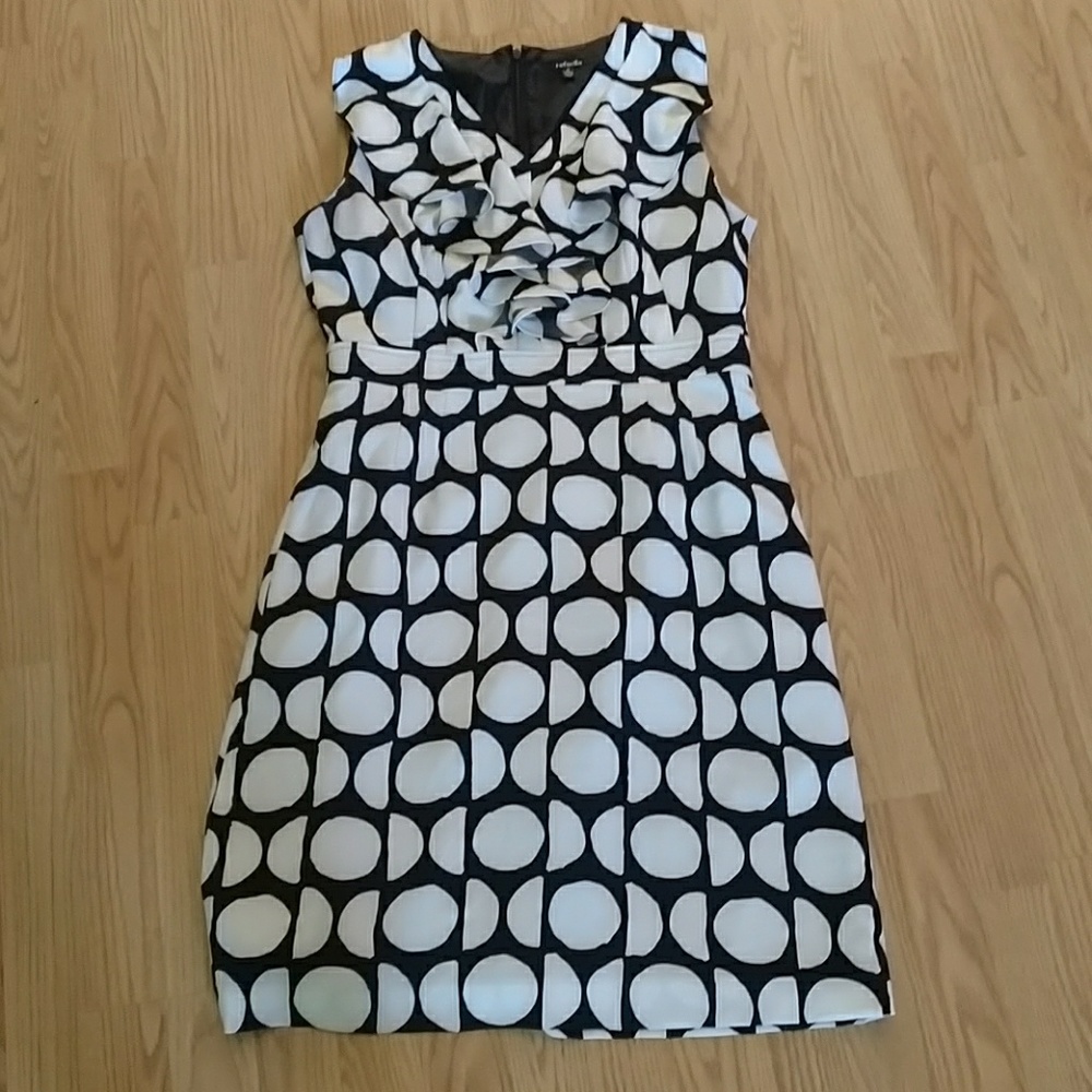 Black and white dot dress