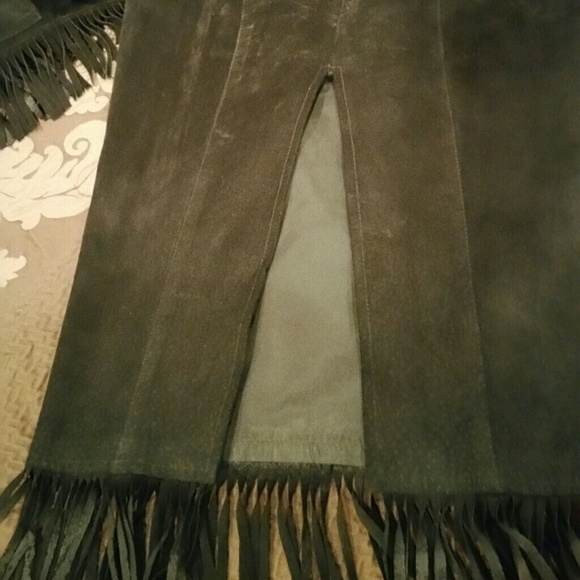 Vintage Fringe, Suede Jacket w/ long skirt! - Picture 4 of 6