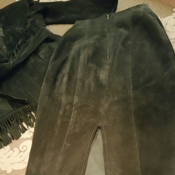Vintage Fringe, Suede Jacket w/ long skirt! - Picture 6 of 6