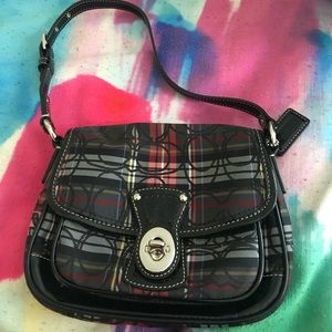 Coach tartan penny flap purse