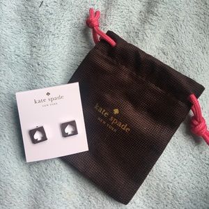 Kate Spade silver spade earrings