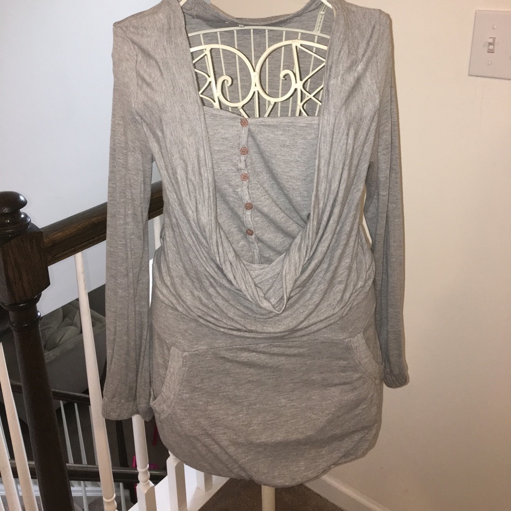 2DEPT LONG SLEEVE DRAPNECK POCKET DRESS FROM MACYS - Picture 6 of 8
