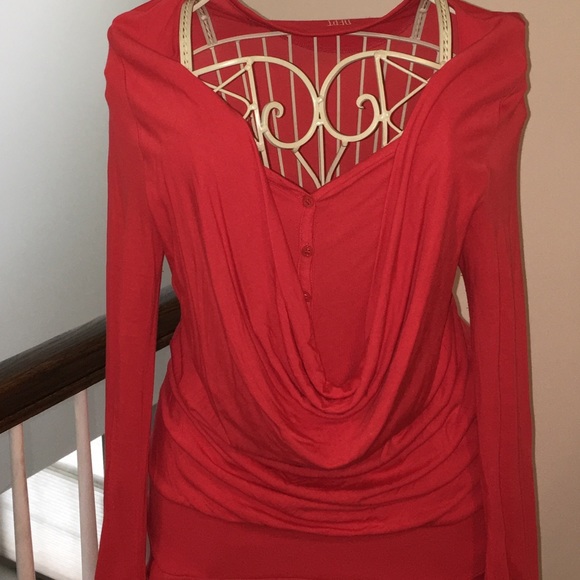 2DEPT LONG SLEEVE DRAPNECK POCKET DRESS FROM MACYS - Picture 2 of 8