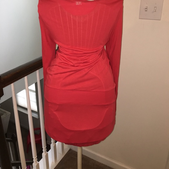 2DEPT LONG SLEEVE DRAPNECK POCKET DRESS FROM MACYS - Picture 5 of 8