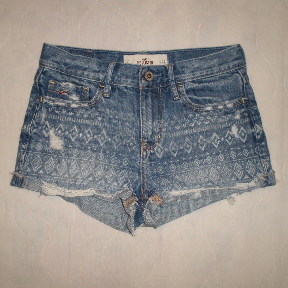 Hollister Denim Jean Shorts 0 24