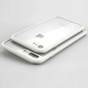 IPhone 7 Plus/ 8 Plus Clear case with White Bumper
