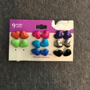 heart earring studs!