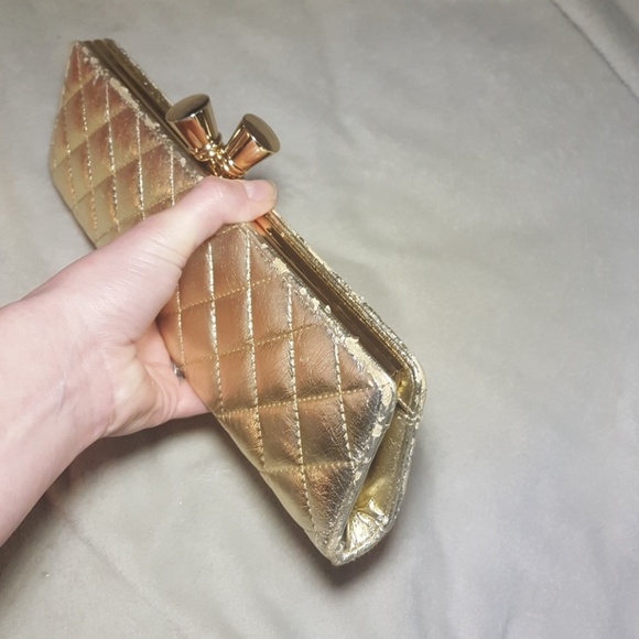 ALDO Gold Clutch - Picture 6 of 7