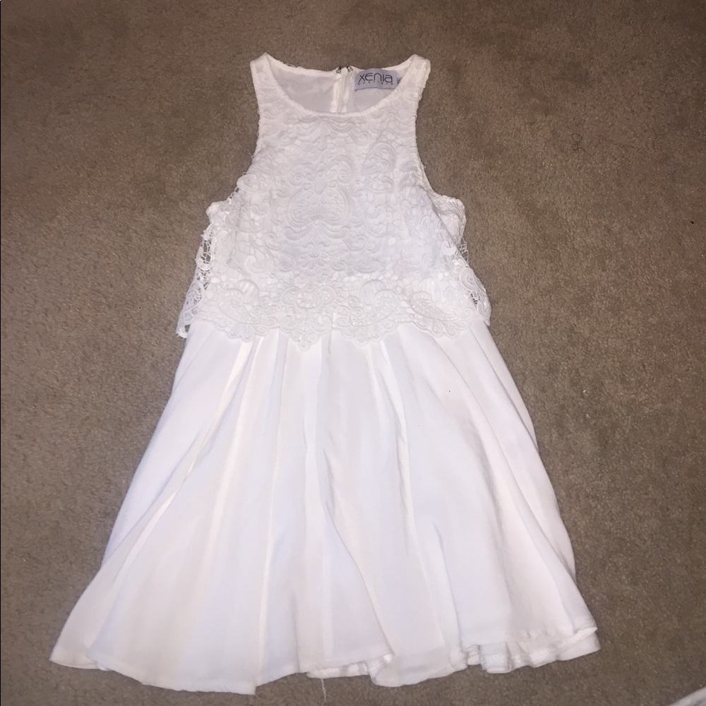 WHITE XENIA DRESS