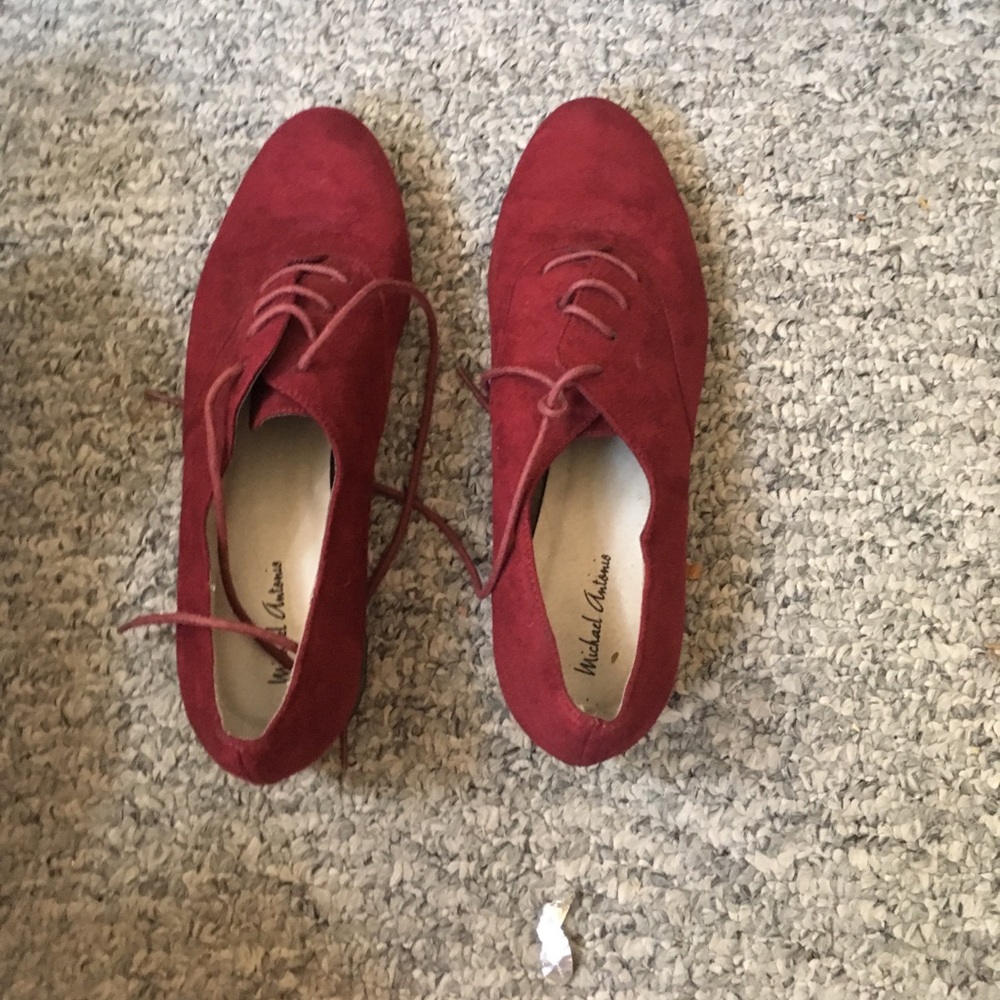 Vintage red oxfords
