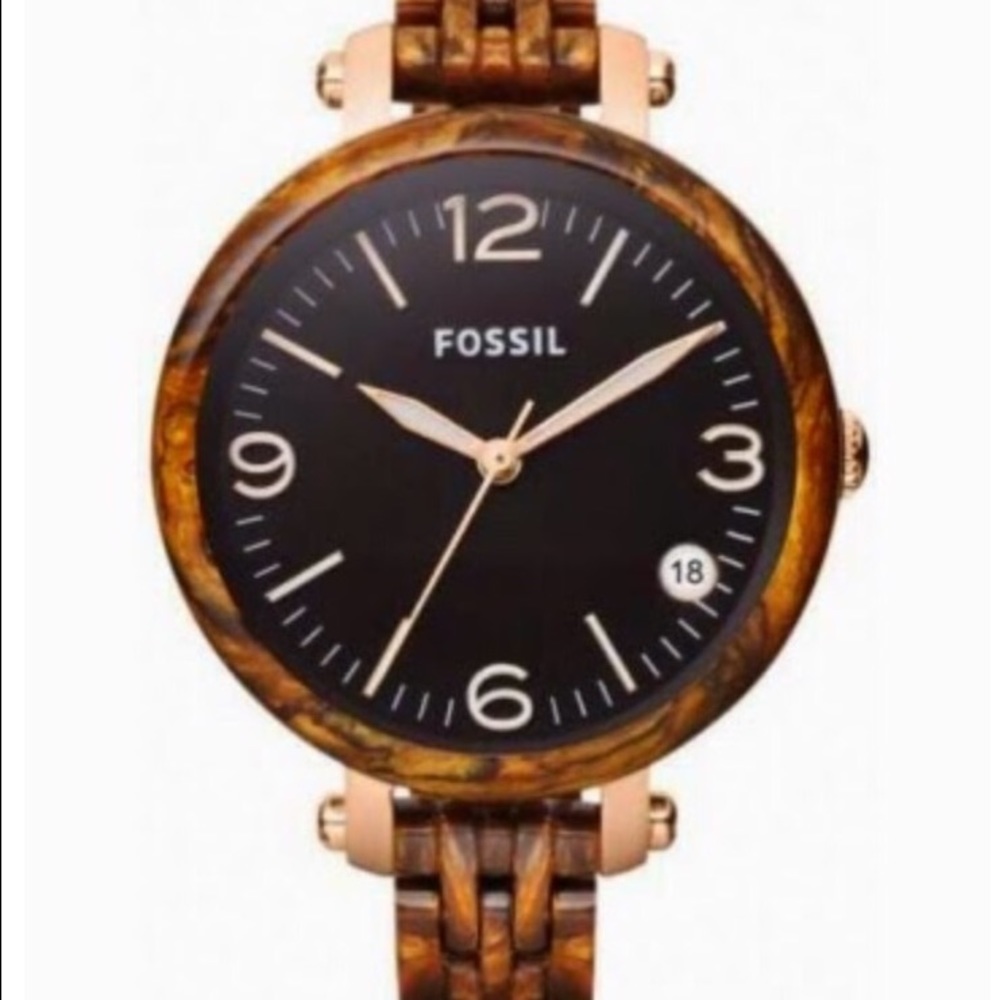 FOSSIL Heather Resin Watch- Burlwood