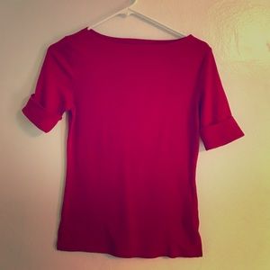 Boatneck Lauren by Ralph Lauren tee.